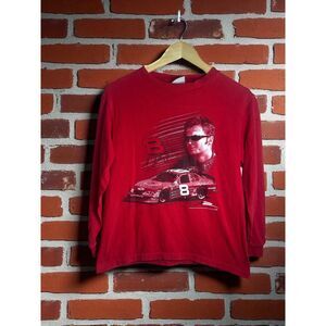 Vintage Dale Earnhardt Jr. NASCAR Long Sleeve T-Shirt – Red – Youth Size M
